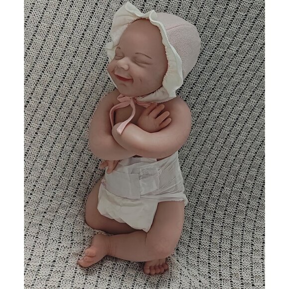 3.1kg Full Body Silicone Sleeping Girl 45CM Reborn Baby Dolls W/Drink-Wet System - Picture 9 of 16
